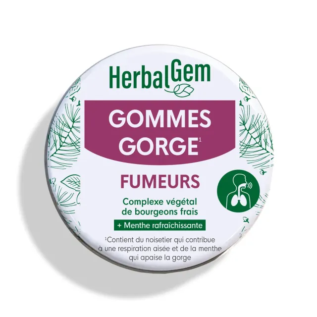 Herbalgem Gommes Gorge Fumeurs Bio propolis respiration