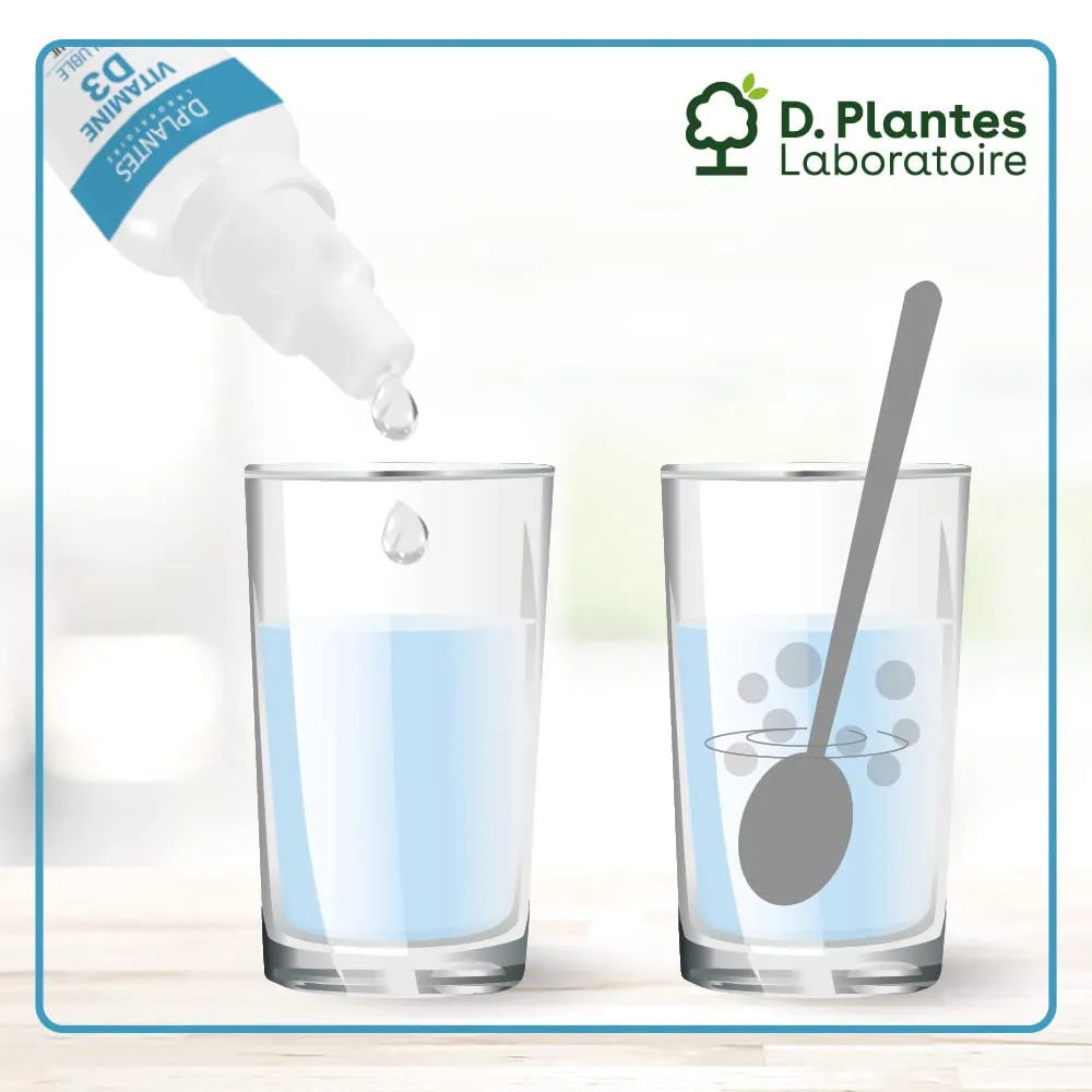 D.Plantes Vitamine D3 1000 UI complément alimentaire soluble 25 ml