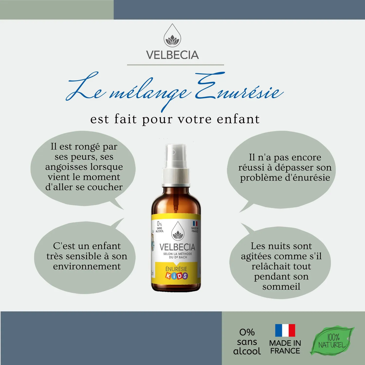 Velbecia Énurésie Enfant élixir 50 ml x2 sans alcool