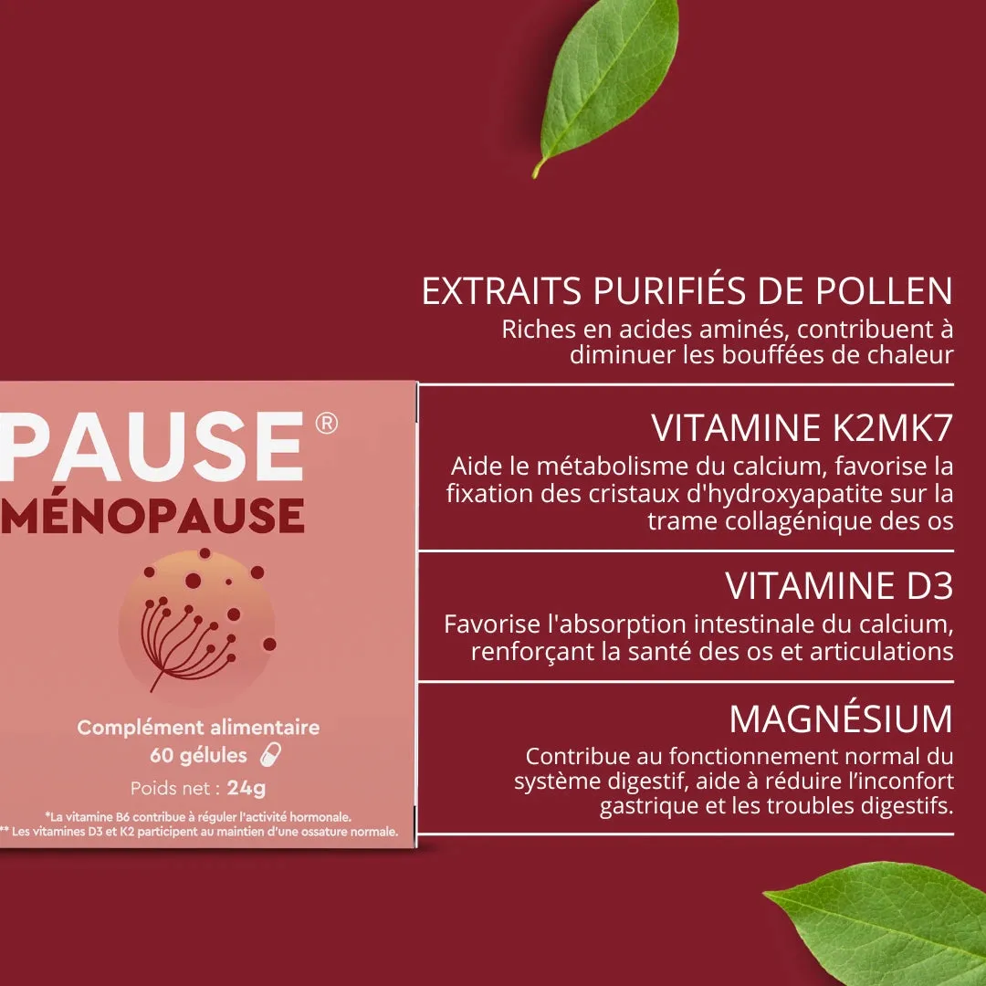Laboratoires Monin Chanteaud Isiopause gélules ménopause pollen
