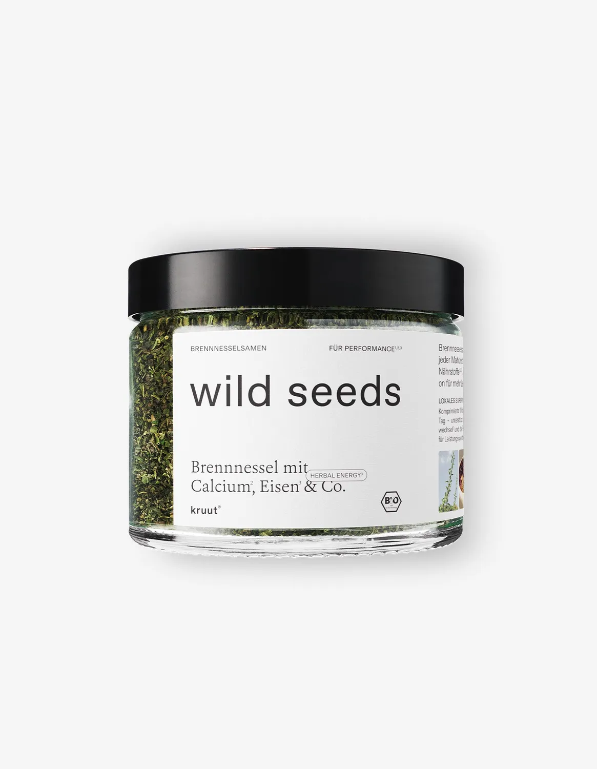 kruut Wild Seeds poudre ortie bio 60g calcium