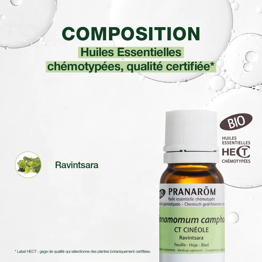 Pranarôm Ravintsara huile essentielle bio 10 ml