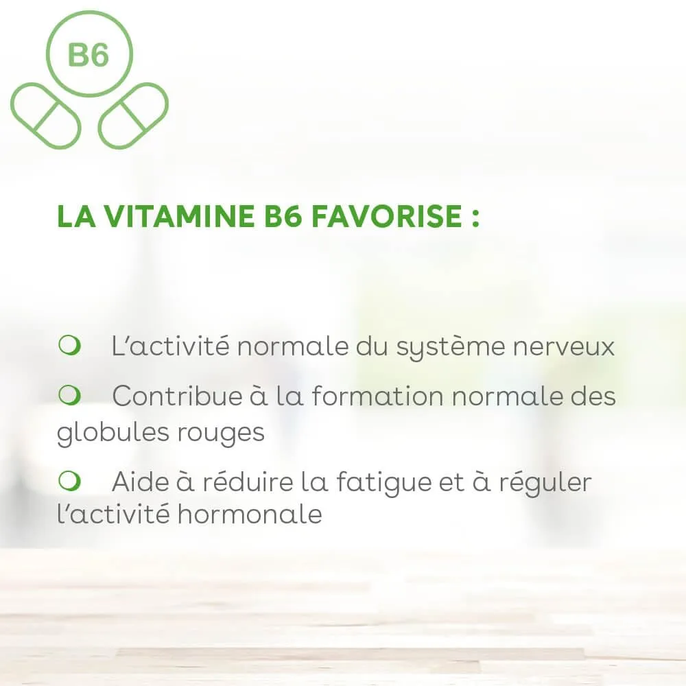 D.Plantes Vitamine B6 complément 60 gélules fatigue
