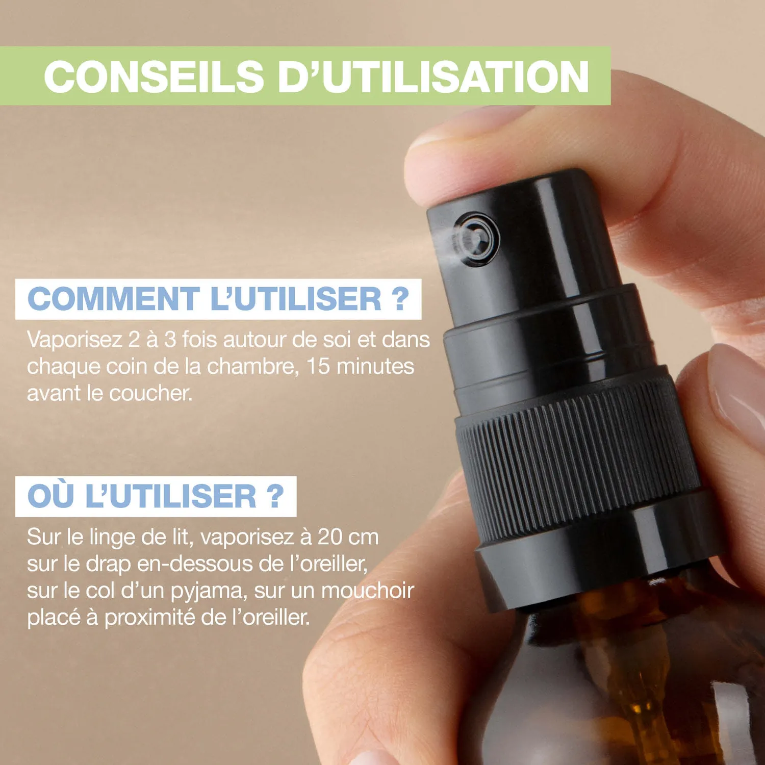 Herbalgem Sleep brume d'oreiller bio nuit sereine