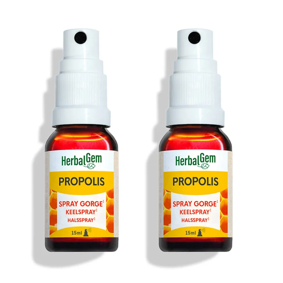 Herbalgem Duo Pack Propolis Bio spray gorge échinacée x2