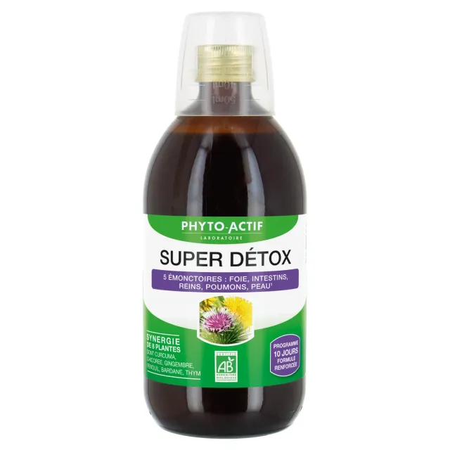 Phyto-Actif Cocktail Super Détox solution 500ml bio 5 émonctoires