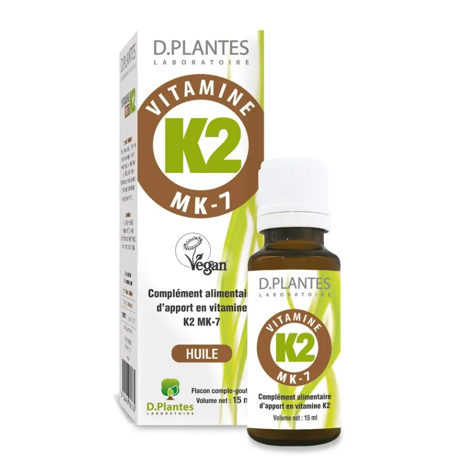 D.Plantes Vitamine K2 MK7 gouttes 15 ml vegan