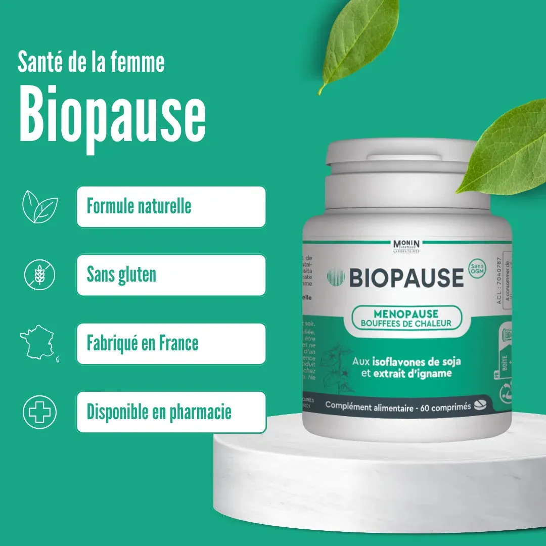 Laboratoires Monin Chanteaud Biopause 60 gélules ménopause soja