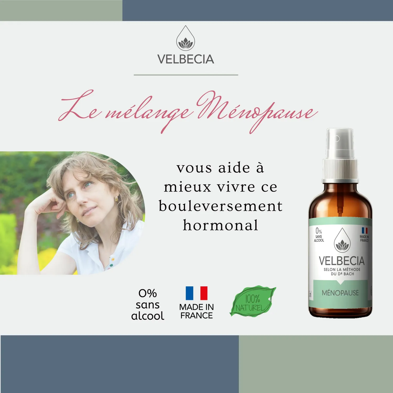 Velbecia Ménopause élixir 30ml +1 offert fleurs de Bach