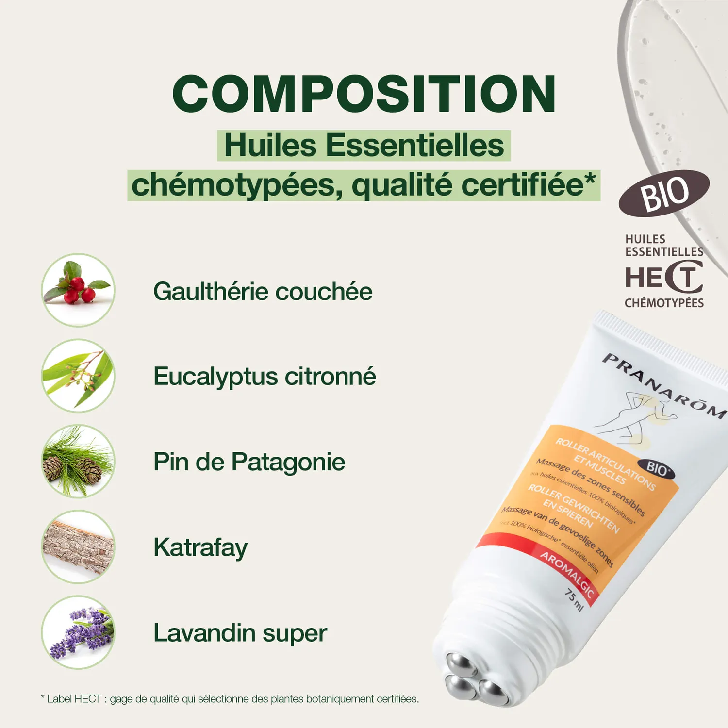 Herbalgem Roller articulations muscles bio fraîcheur