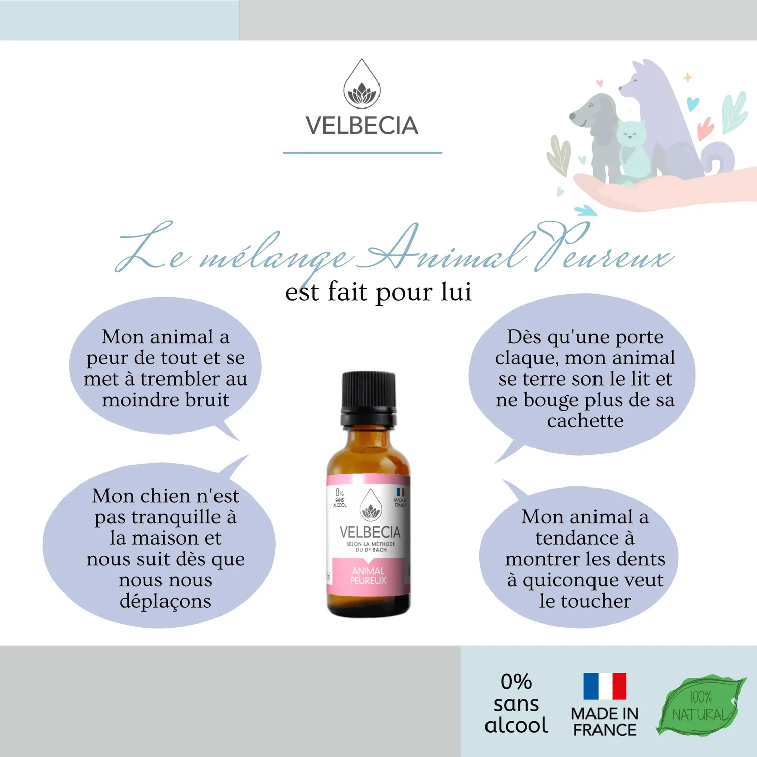 Velbecia Animal Peureux Élixir Sans Alcool 30ml Orage