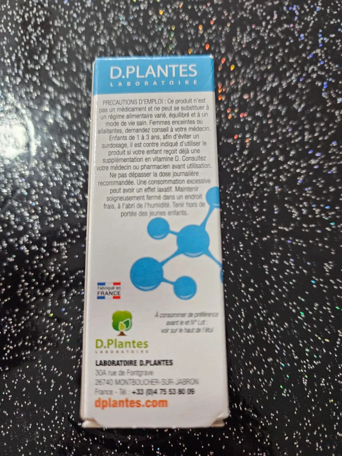 D.Plantes Vitamine D3 1000 UI complément alimentaire soluble 25 ml