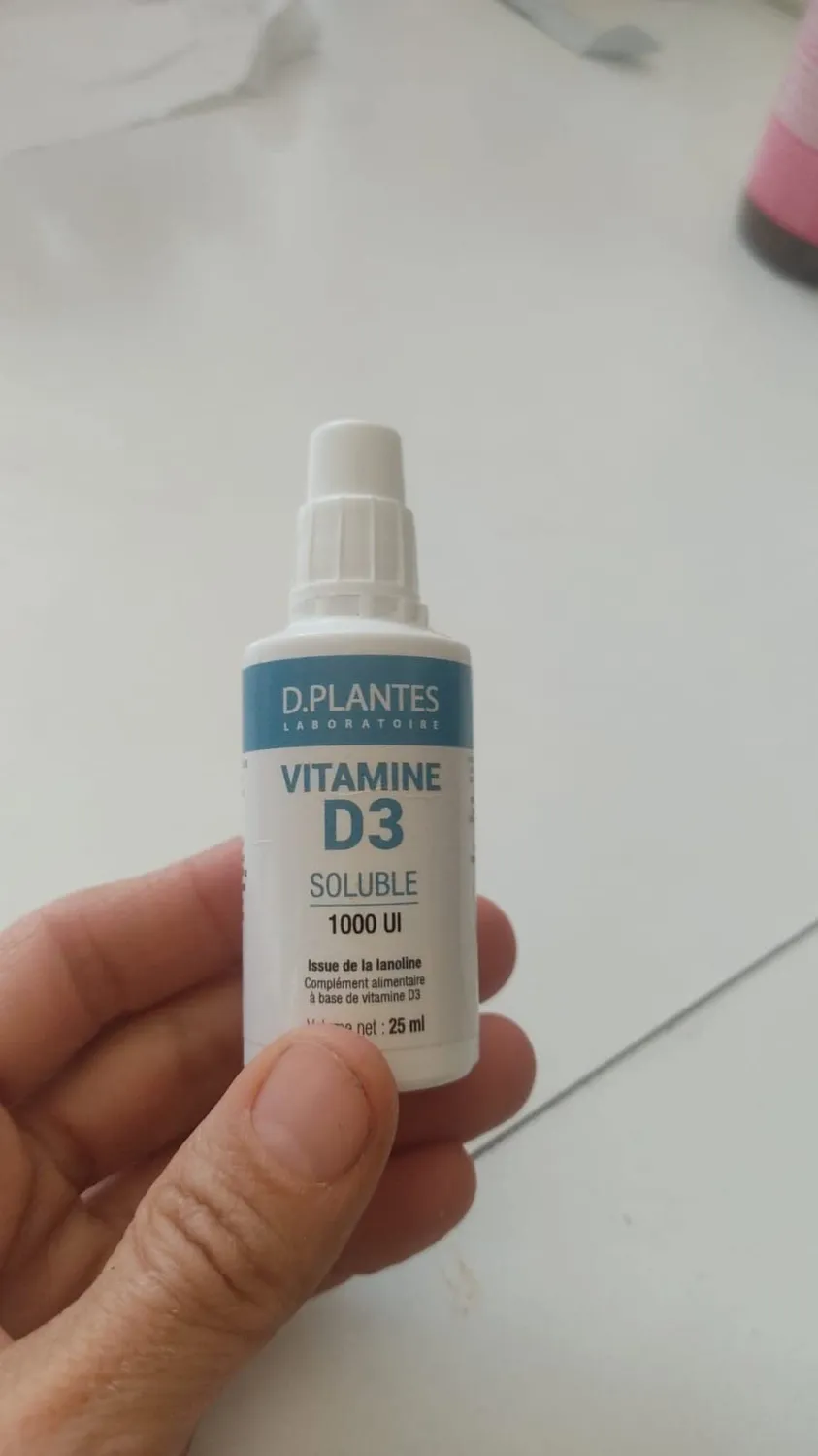 D.Plantes Vitamine D3 1000 UI complément alimentaire soluble 25 ml