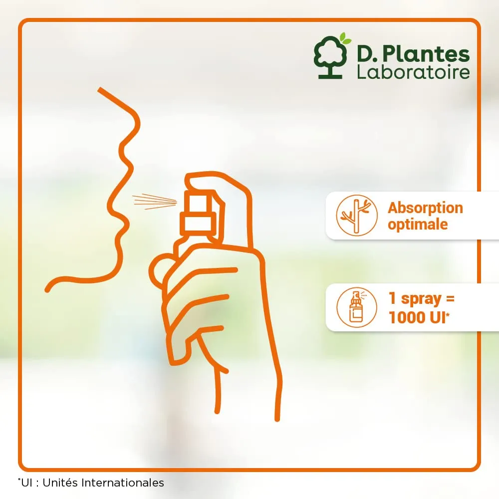D.Plantes Vitamine D3 Originale 1000 UI spray 20 ml immunite