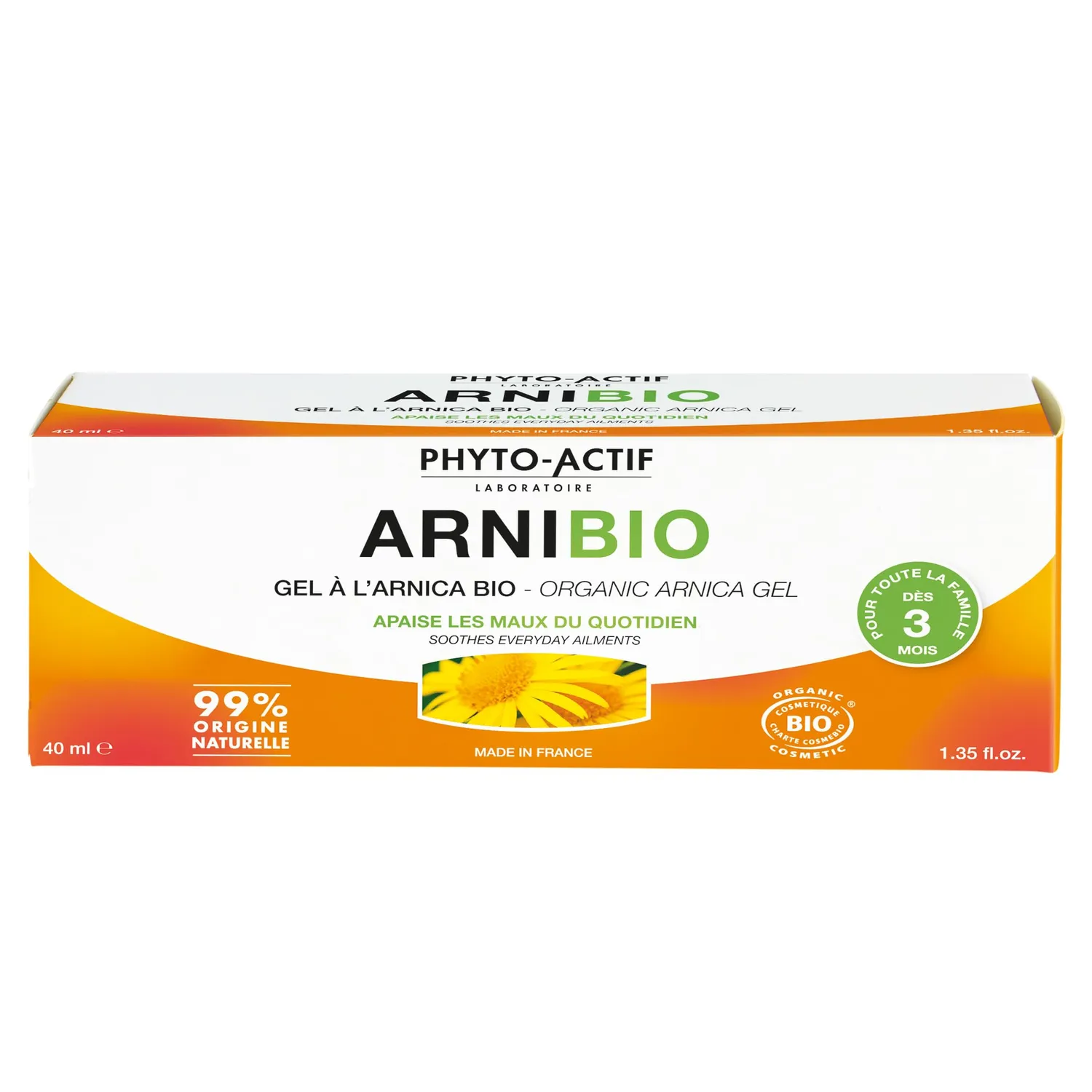 Phyto-Actif Arnibio gel arnica bio 2 x 40 ml