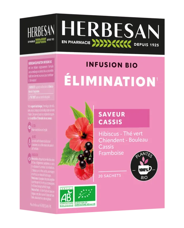 Herbesan Élimination infusion bio cassis