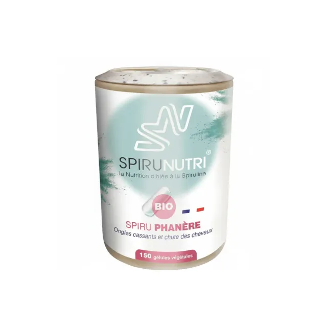 Spirunutri Spiru Phanere complement cheveux 1 mois bio