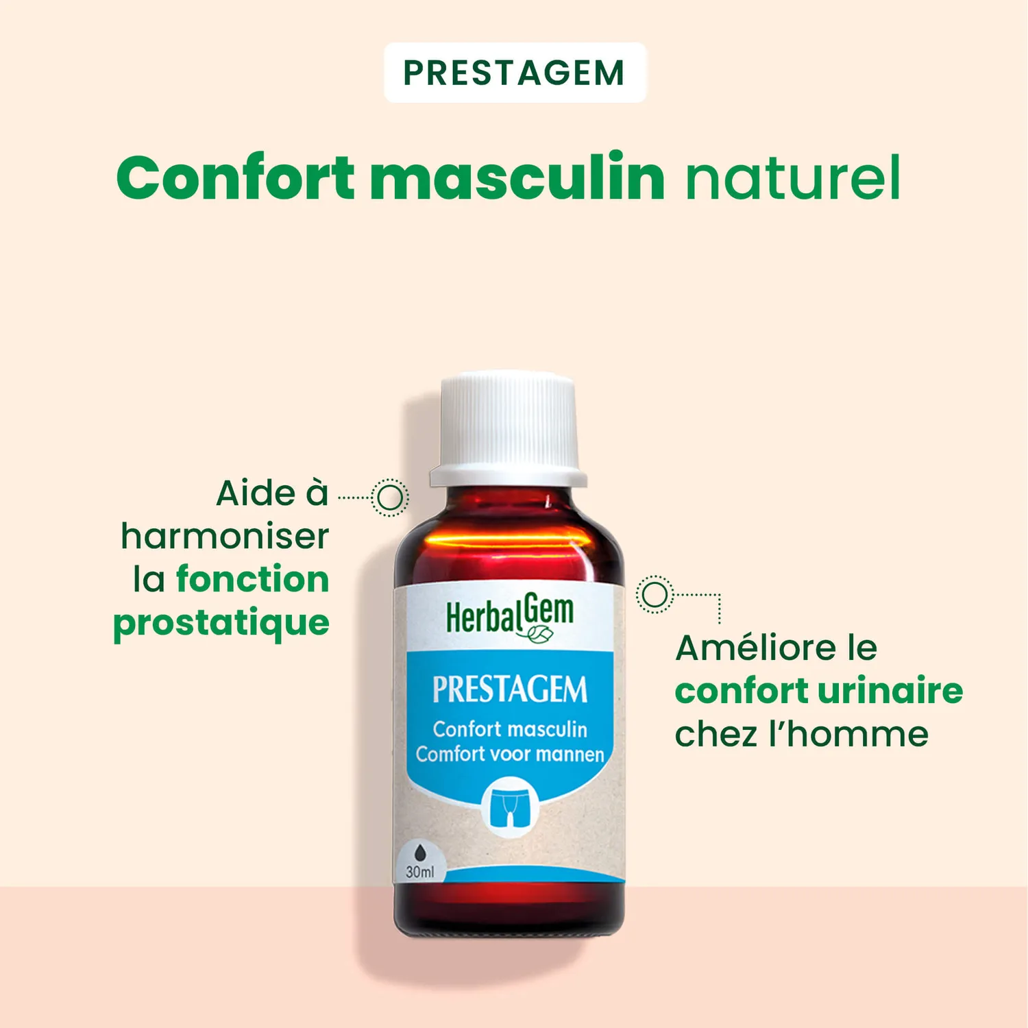 Herbalgem PrestaGem Confort Masculin complexe prostate