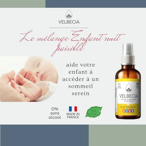 Velbecia Nuit Paisible Kids élixir 2x30ml sans alcool