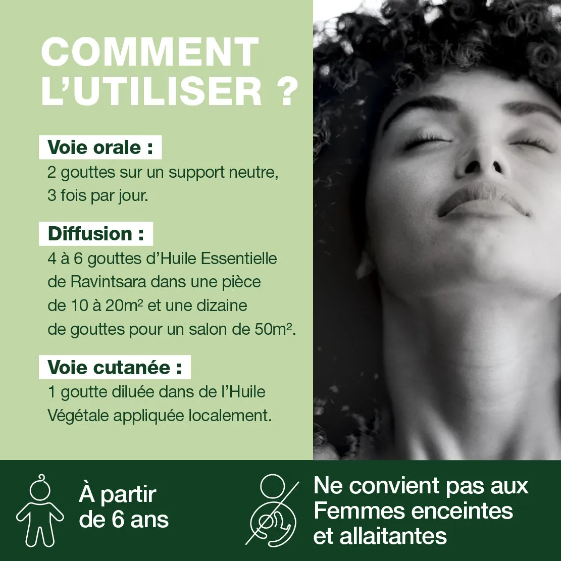 Pranarôm Ravintsara huile essentielle bio 10 ml