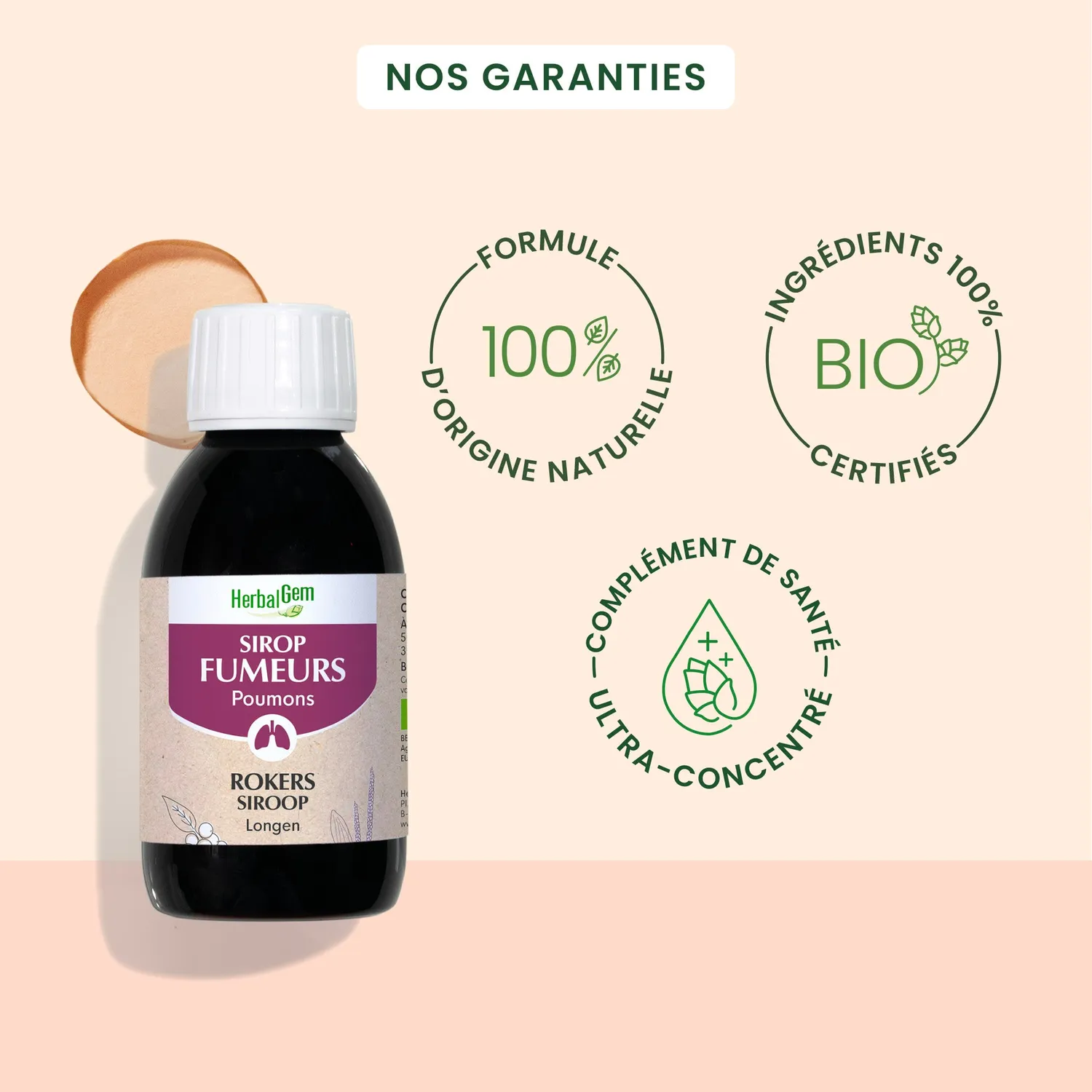 Herbalgem Sirop Fumeurs Bio Respiratoire Confort Gorge
