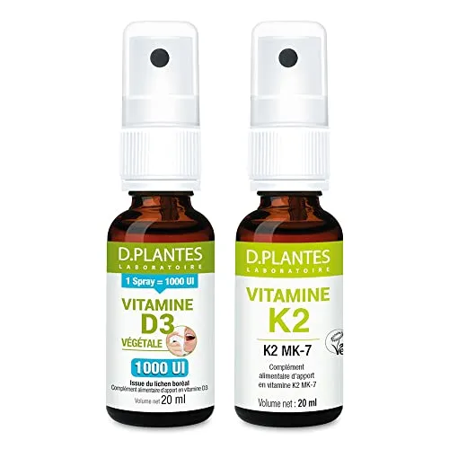 D.Plantes Vitamine D3 K2 Pack Duo spray 2x20ml végan