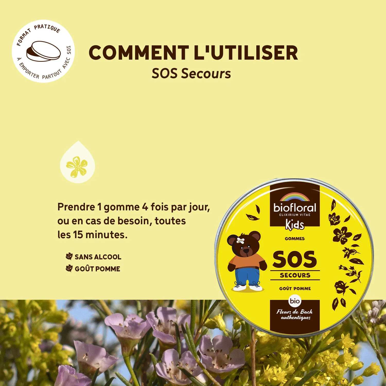 Herbalgem SOS Secours Jour gommes bio enfants calme