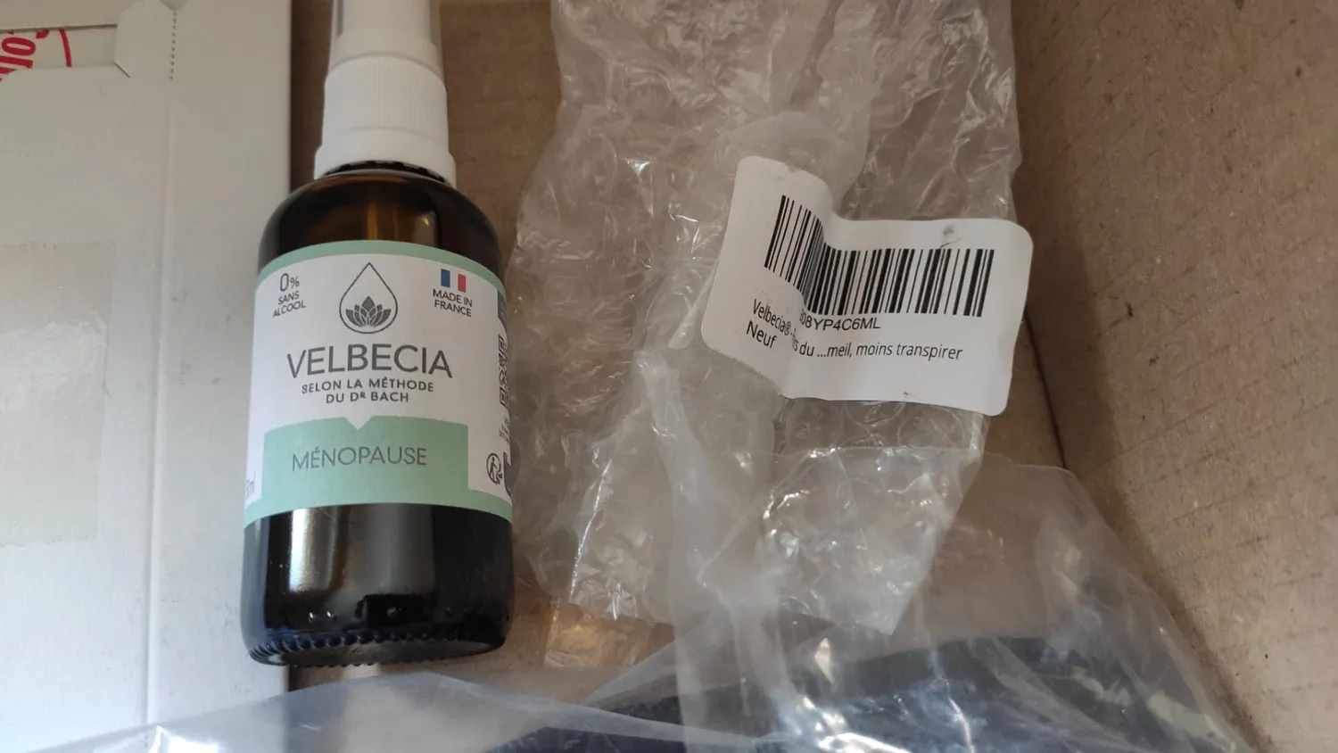 Velbecia Ménopause élixir fleurs 50ml + offert