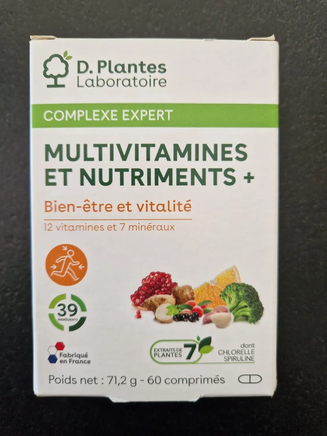 D.Plantes Multivitamines Nutriments+ 60 comprimés tonus