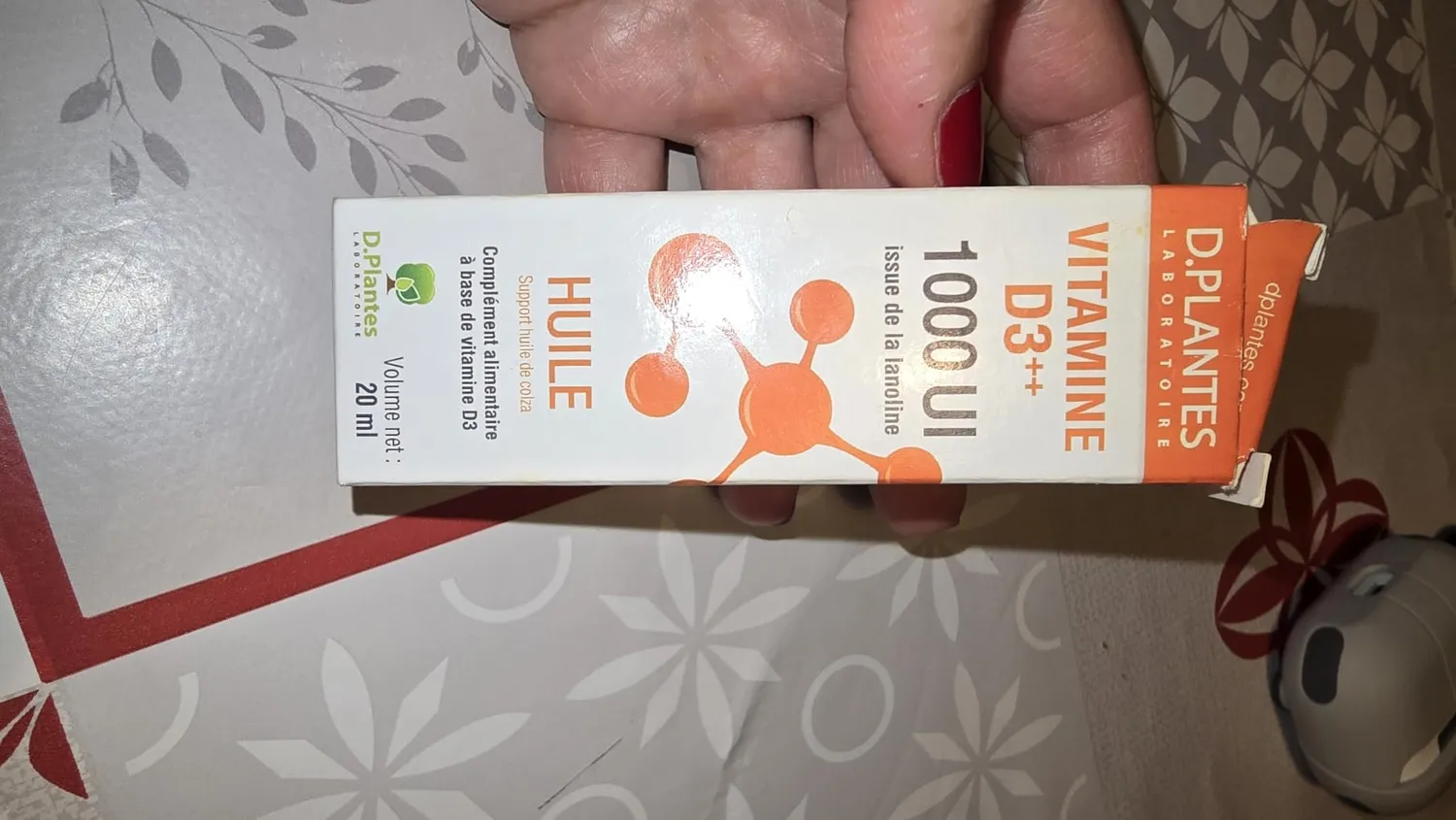 D.Plantes Vitamine D3 1000 UI complément alimentaire 20 ml lanoline