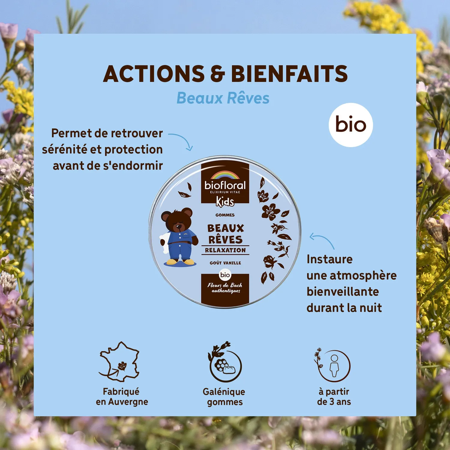 HERBALGEM Beaux Rêves gommes enfant bio