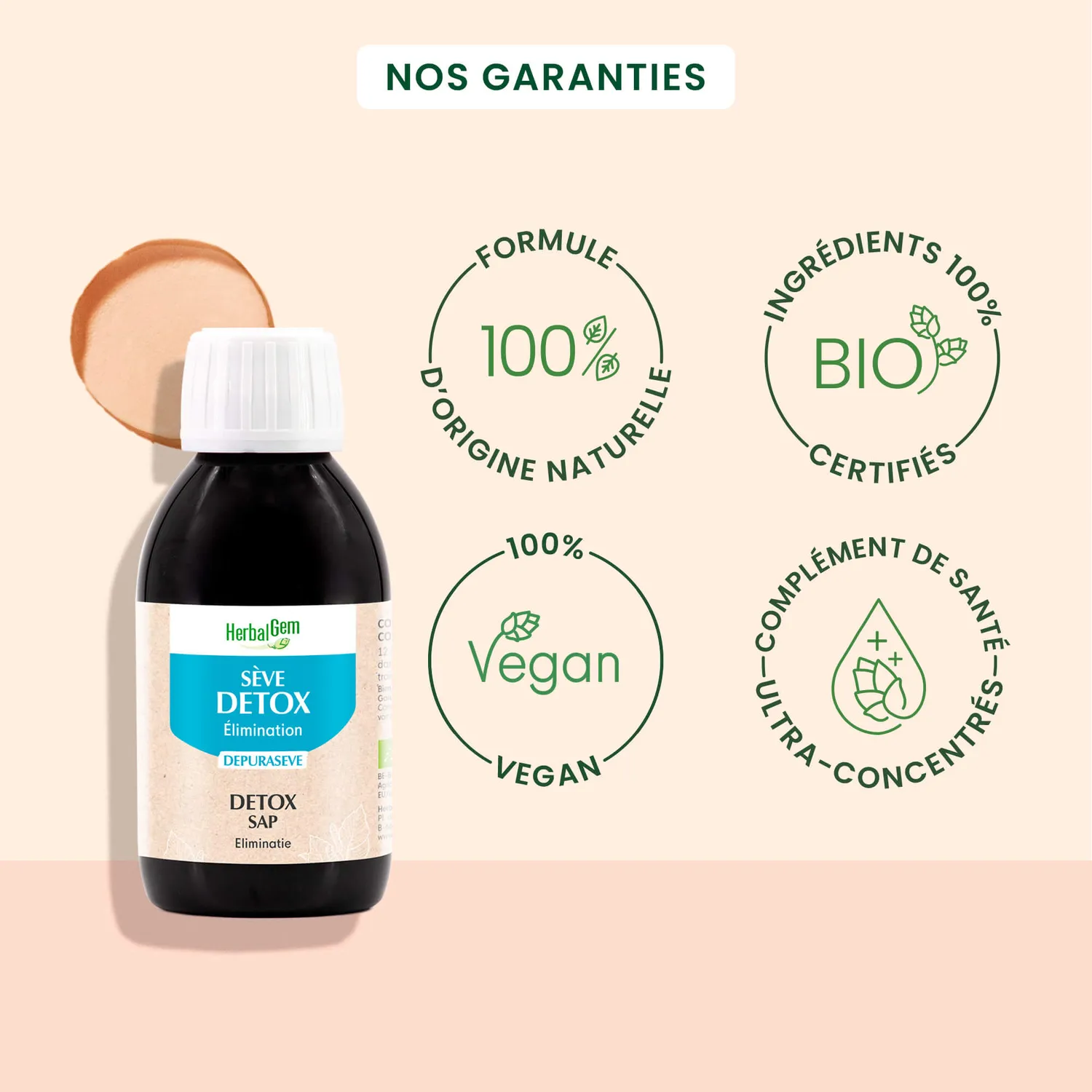 Herbalgem Sève Détox sève de bouleau bio élimination