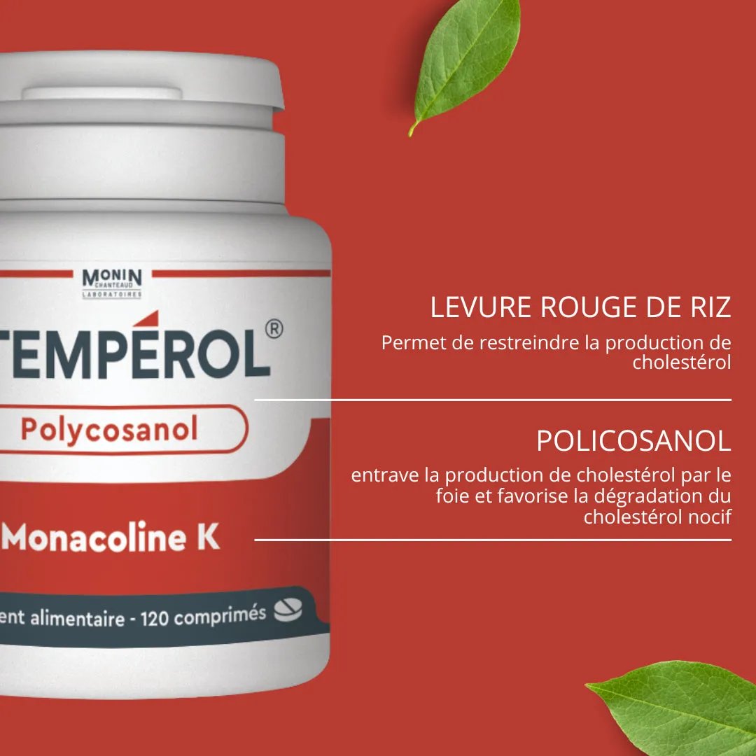 Monin Chanteaud Tempérol comprimé cholestérol levure riz