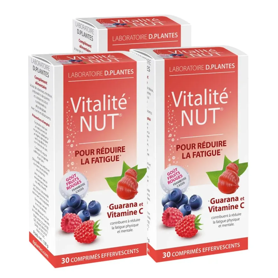 D.Plantes Vitalité-Nut effervescent fruits rouges 90 tonus