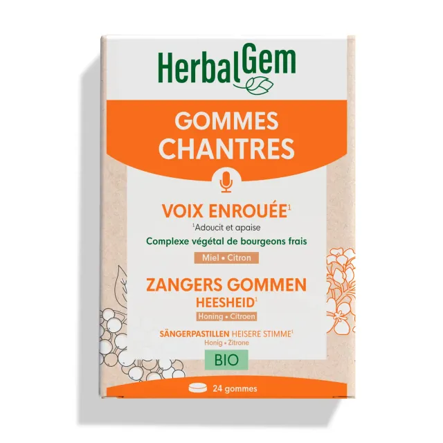Herbalgem Gommes Chantres Voix gommes bio cordes vocales