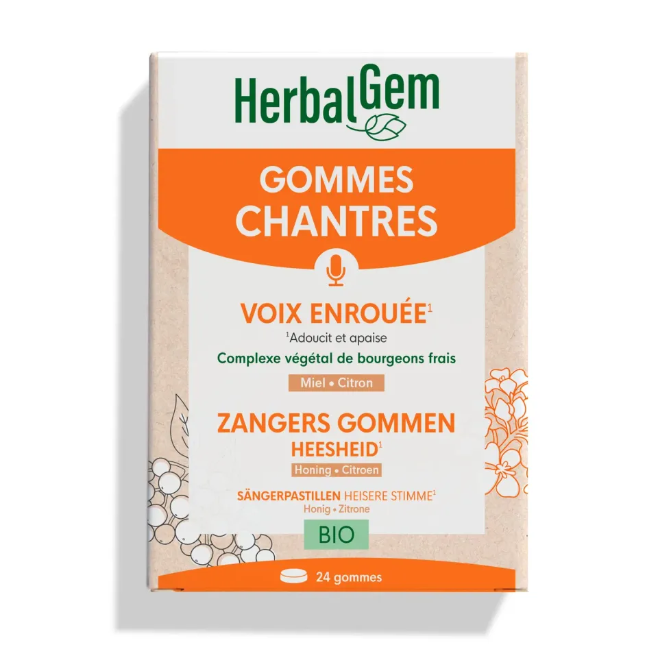 Herbalgem Gommes Chantres Voix gommes bio cordes vocales