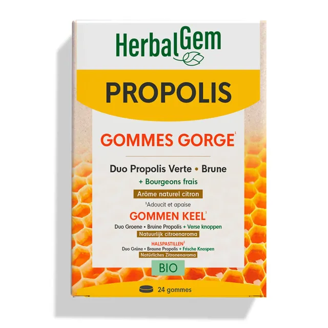 Herbalgem Gorge gommes propolis bio adoucissante