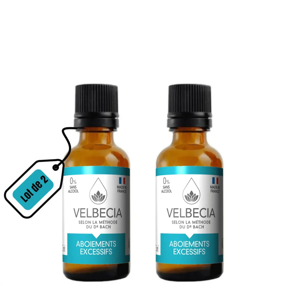 Velbecia Aboiements excessifs élixir fleurs de Bach 2x30ml sans alcool