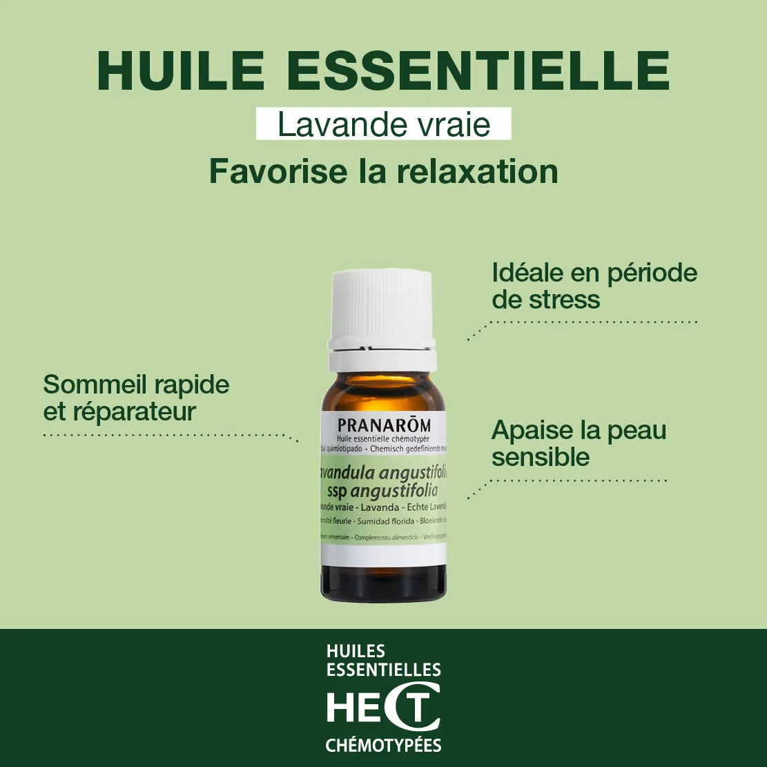 HerbalGem Lavande Vraie huile essentielle relaxation