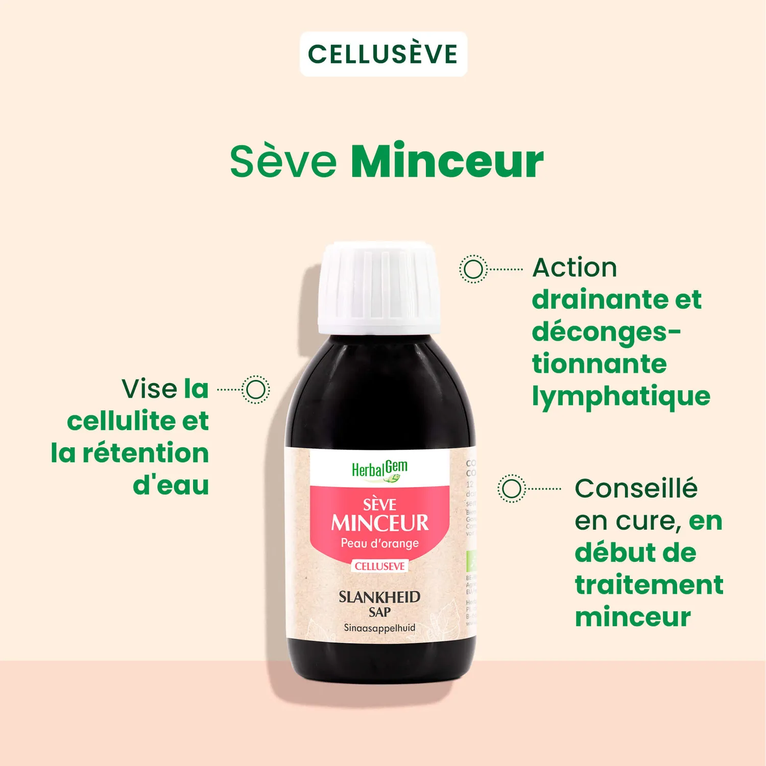 Herbalgem Sève Minceur sève de bouleau bio drainante