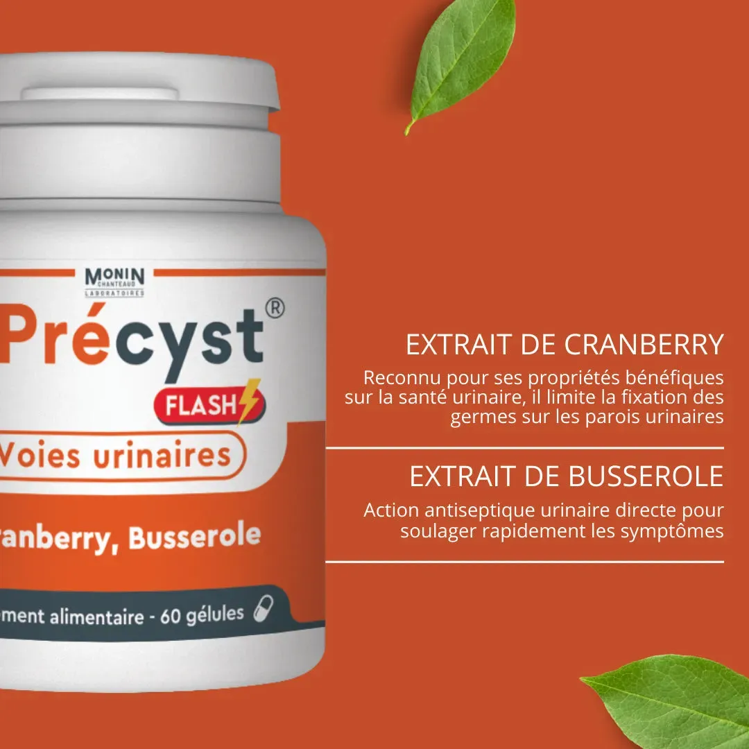 Laboratoires Monin Chanteaud Precyst Flash gélules cystite busserole
