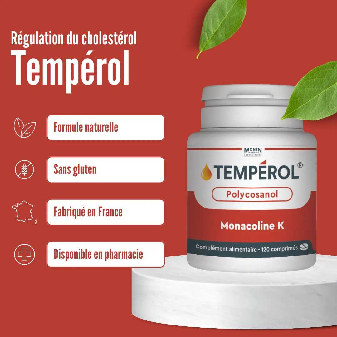 Monin Chanteaud Tempérol comprimé cholestérol levure riz