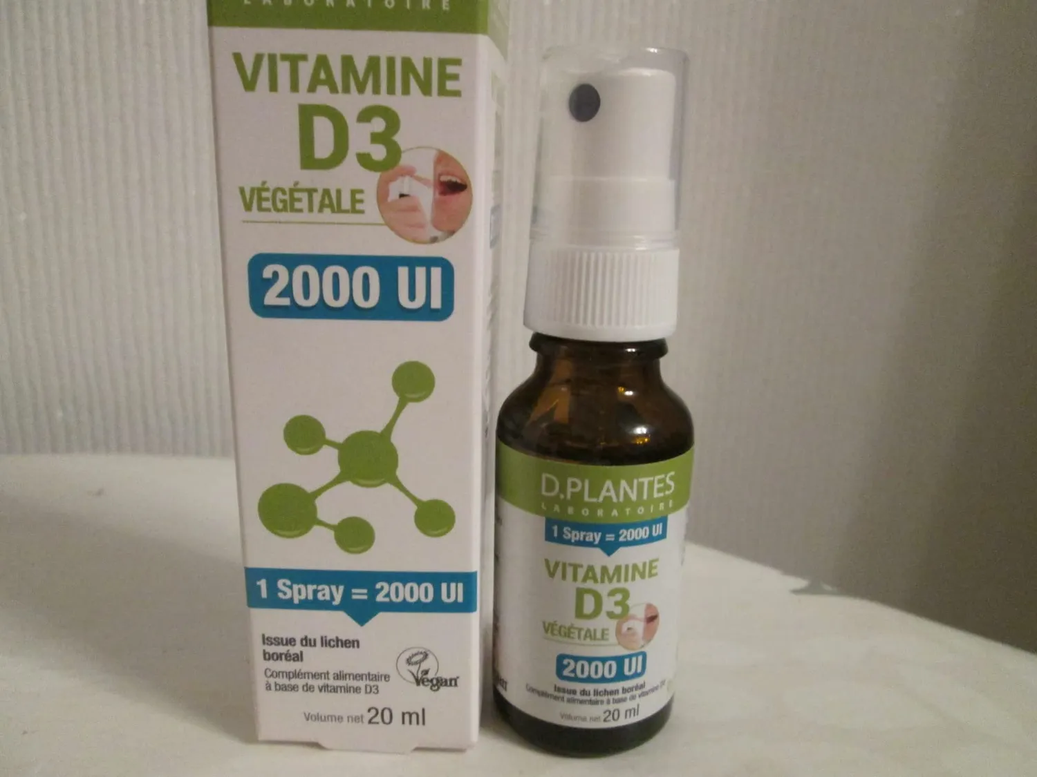 D.Plantes Vitamine D3 2000 UI Spray 20 ml Vegan