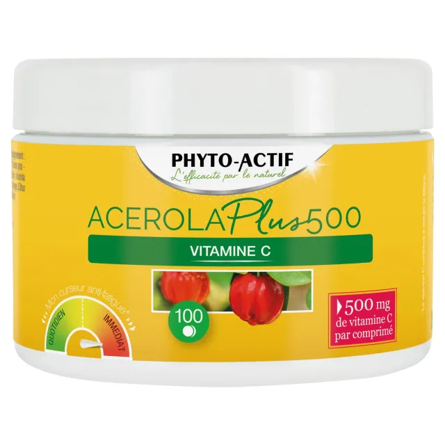 Phyto-Actif Acérola Plus 500 comprimés pot 100