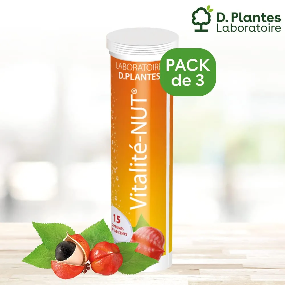 D.Plantes Vitalité-Nut citron menthe effervescents 3x30