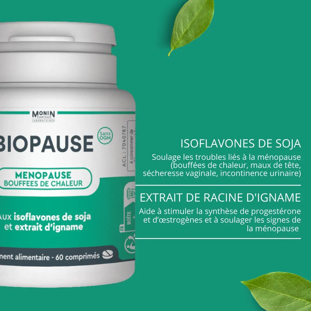 Laboratoires Monin Chanteaud Biopause 60 gélules ménopause soja