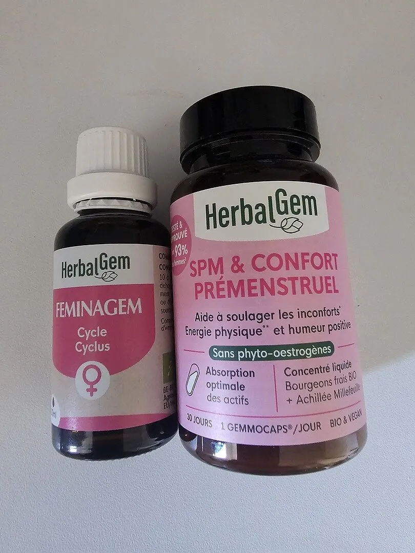 Herbalgem FeminaGem SPM complément cycle 2 flacons femme