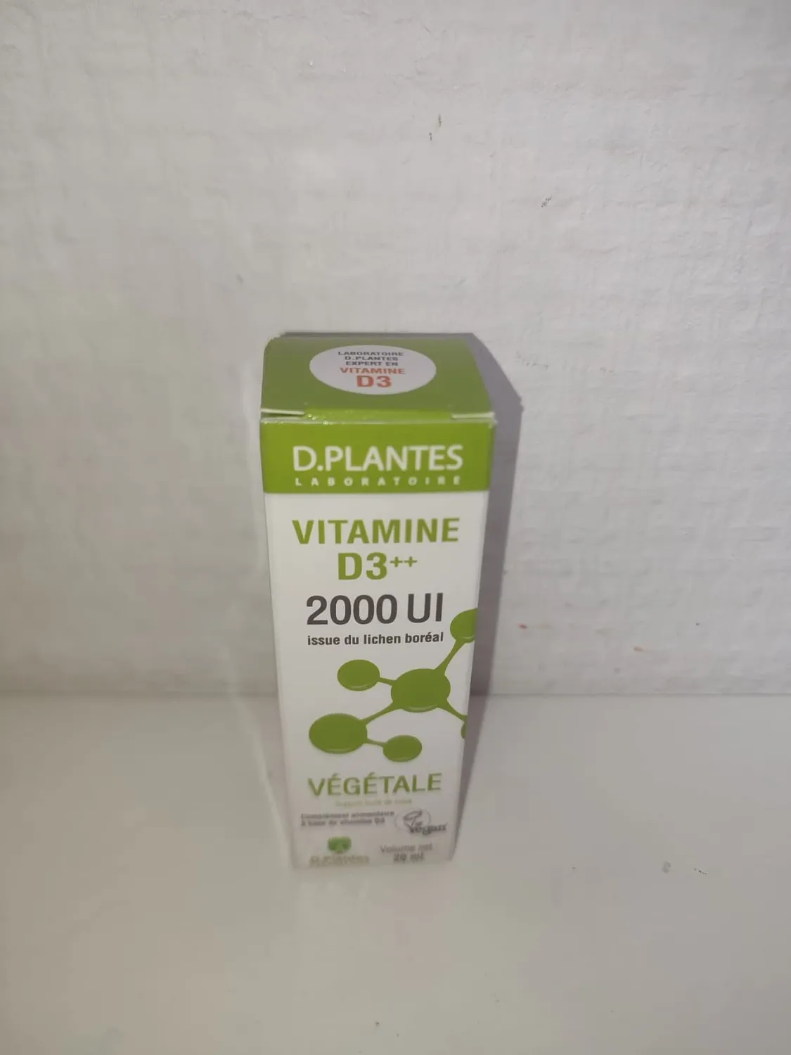 D.Plantes Vitamine D3 2000 UI gouttes 20 ml vegan
