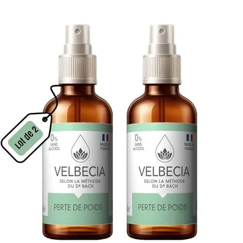 Velbecia Perte de poids élixir fleurs 50 ml + offert sans alcool