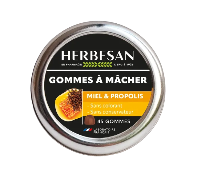 Herbesan Gommes Miel & Propolis gommes gorge